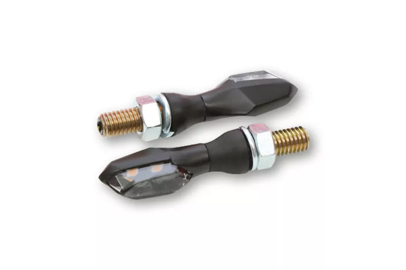 HIGHSIDER pro Sonic-X2 LED Indicator Black/Smoke E-Approved (Pair)