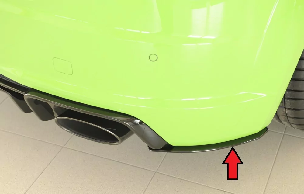 Rieger Heckschürzenansatz seitlich rechts für Audi TT RS (8J/8J1-FV/8S) | Roadster 05.16-08.18 (bis Facelift) nur für orig. Heckschürze TT-RS