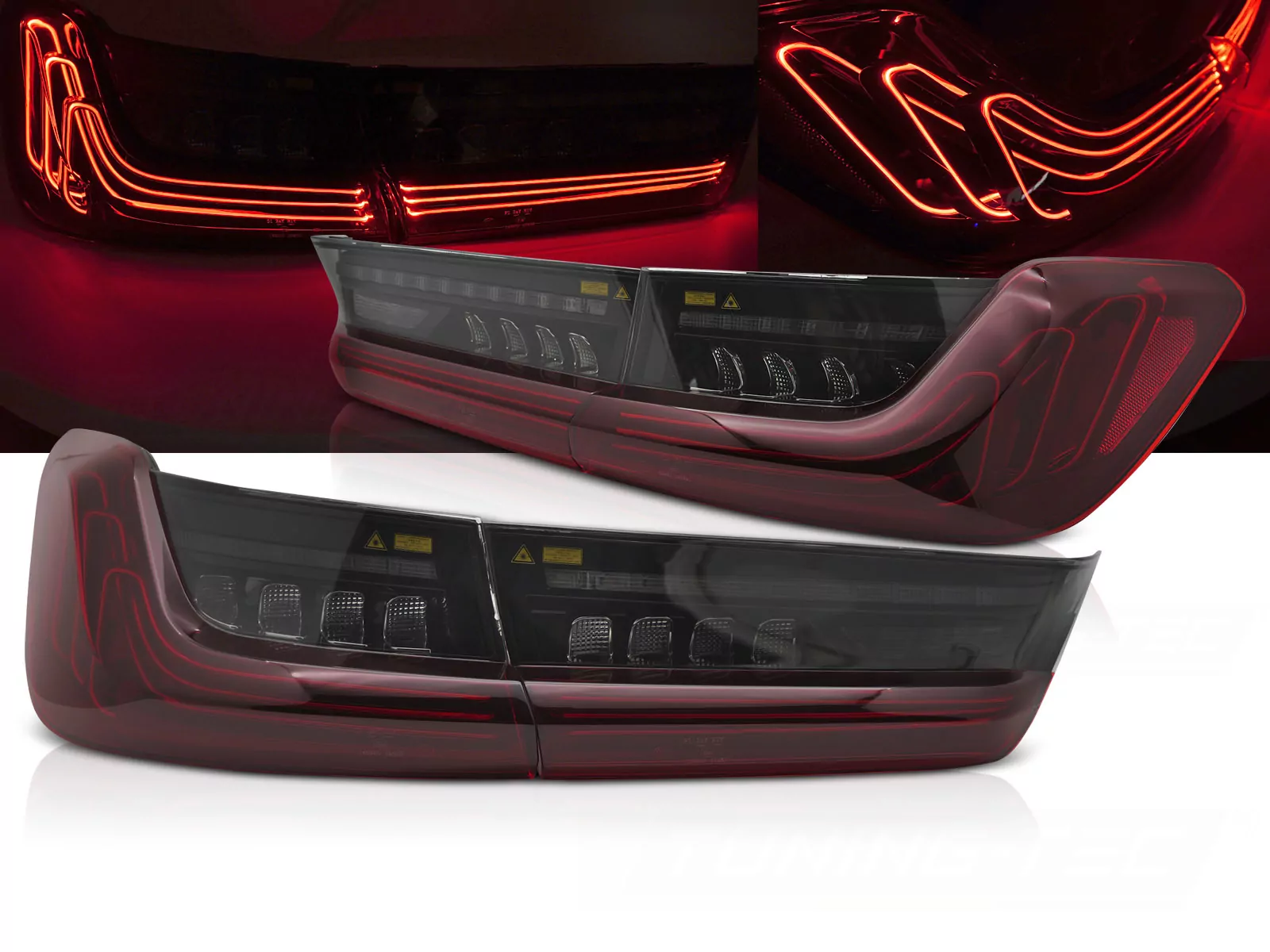 Led Tail Lights Red Laser Look Fits Bmw G20 19-22