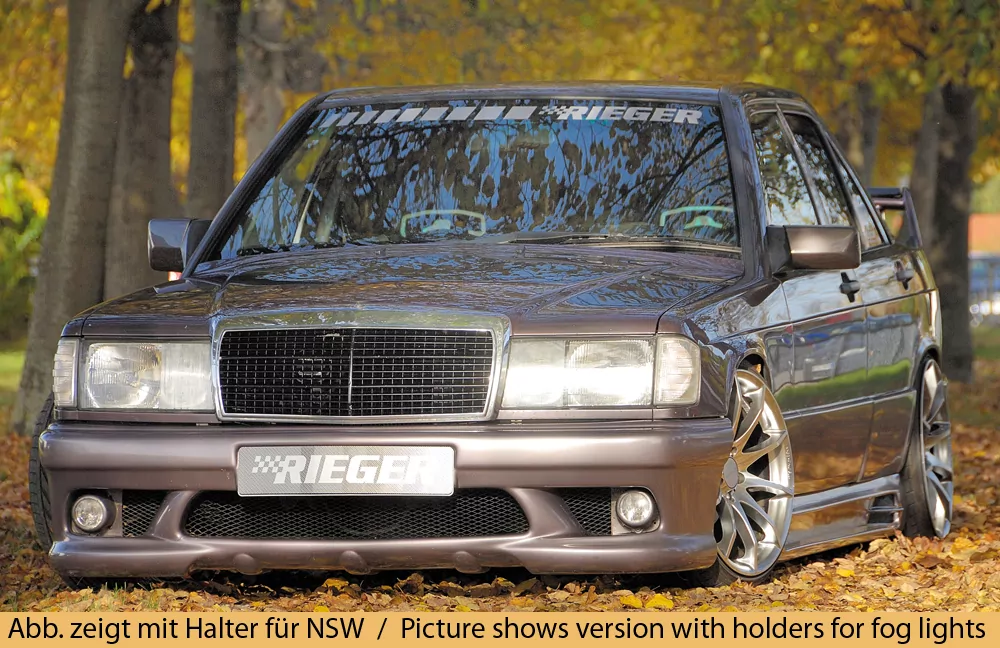 Rieger Spoilerstoßstange für Mercedes 190 (W201) - Lim.   carbon optik