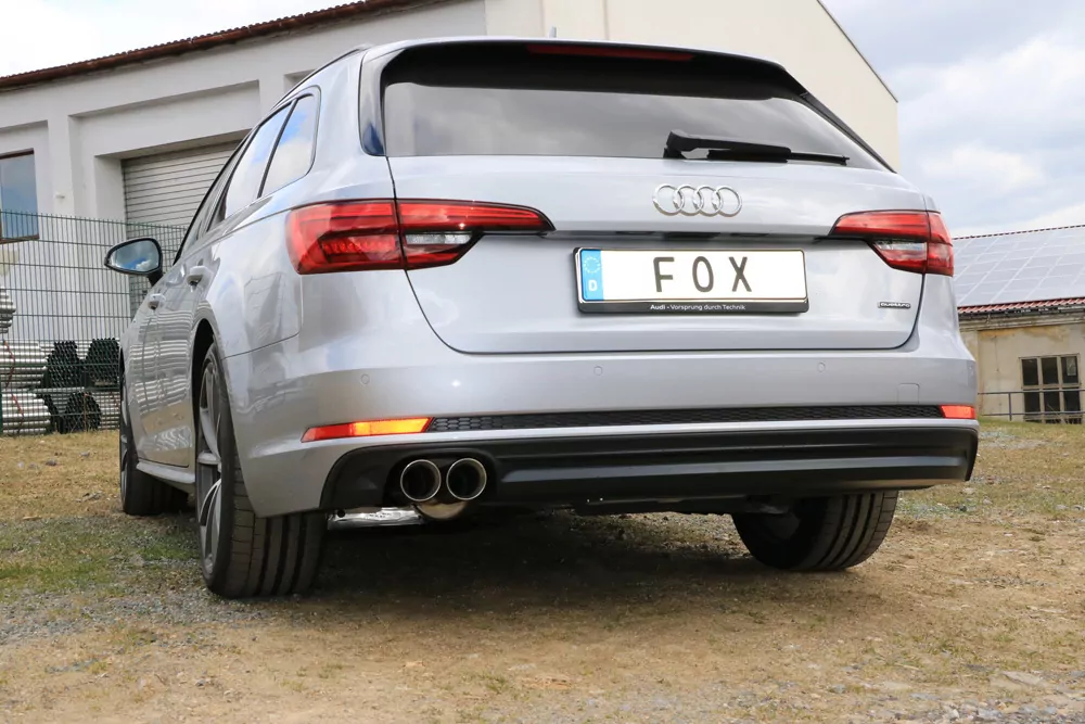 Audi A4 B9 - 3,0l TDI - quattro  Endschalldämpfer - 2x80 Typ 25
