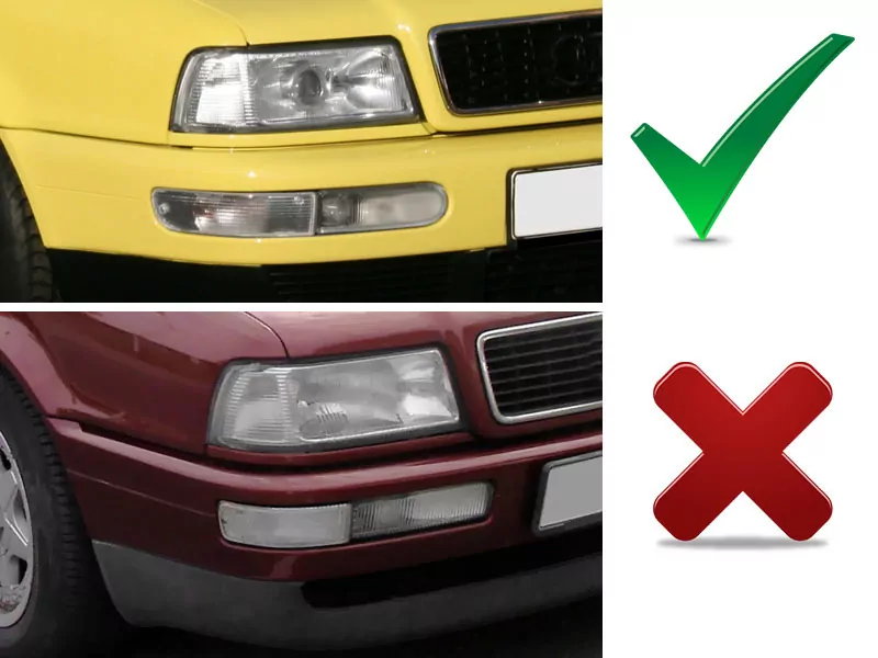 Indicator White Fits Porsche 911 (993) 93-98 / Audi 80 Cabrio 97-02