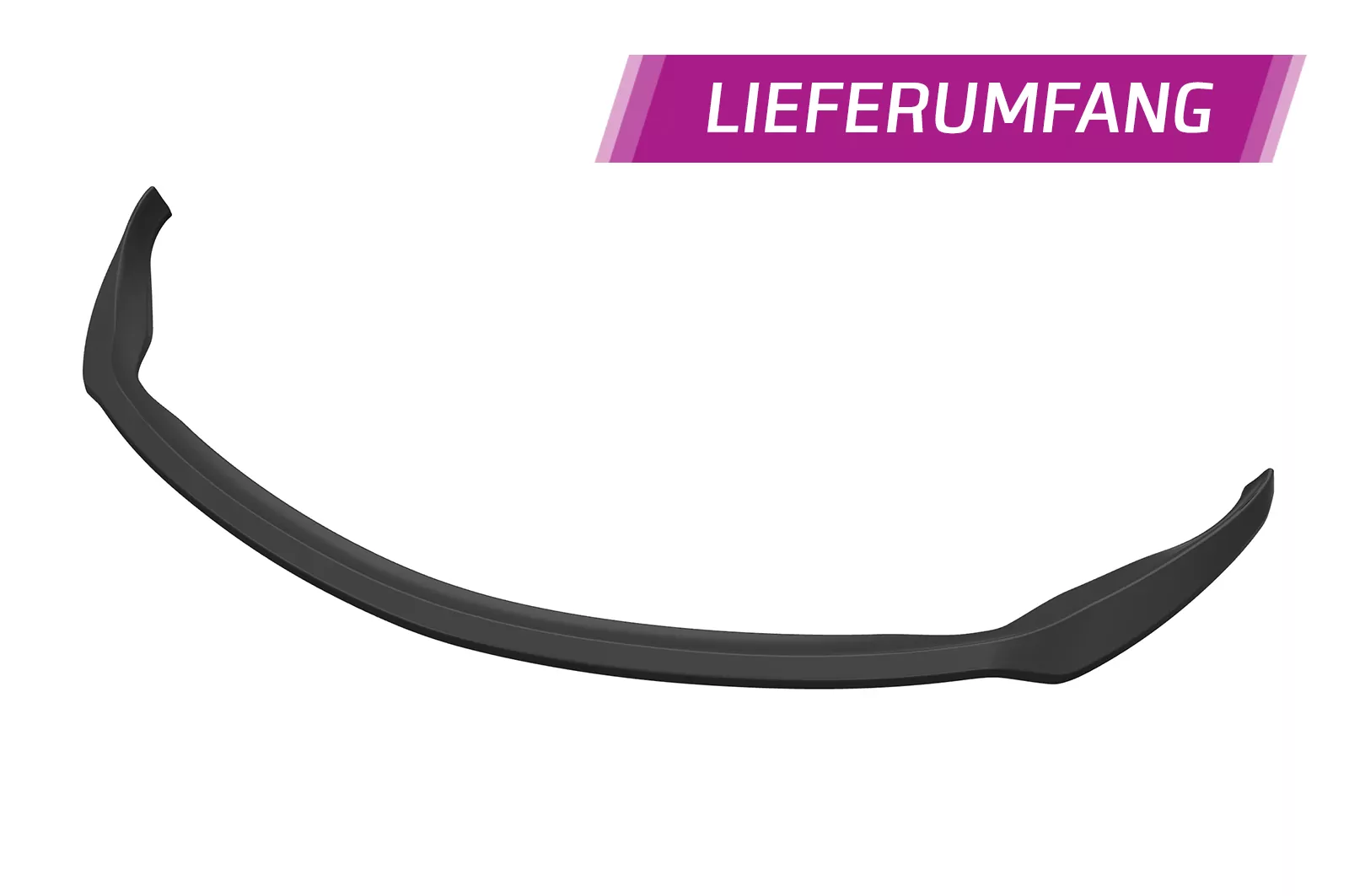 Cup-Spoilerlippe mit ABE für Porsche 911/996 CSL565 Schwarz Strukturiert