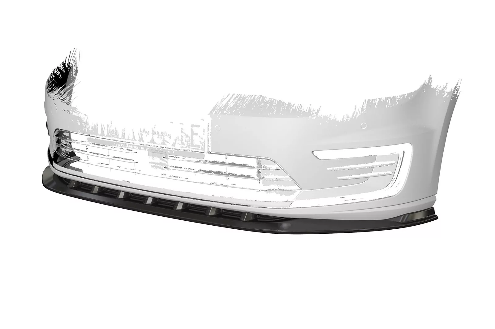 Cup-Spoilerlippe mit ABE für VW e-Molf CSL474-M Carbon Look (matt)