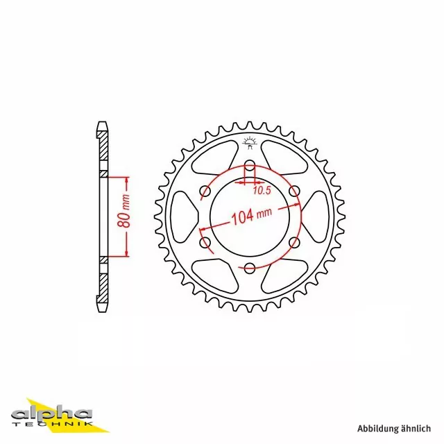 EK-Chain Kettensatz 525DEX für Kawasaki ZX-7R Ninja Typ ZX750P
