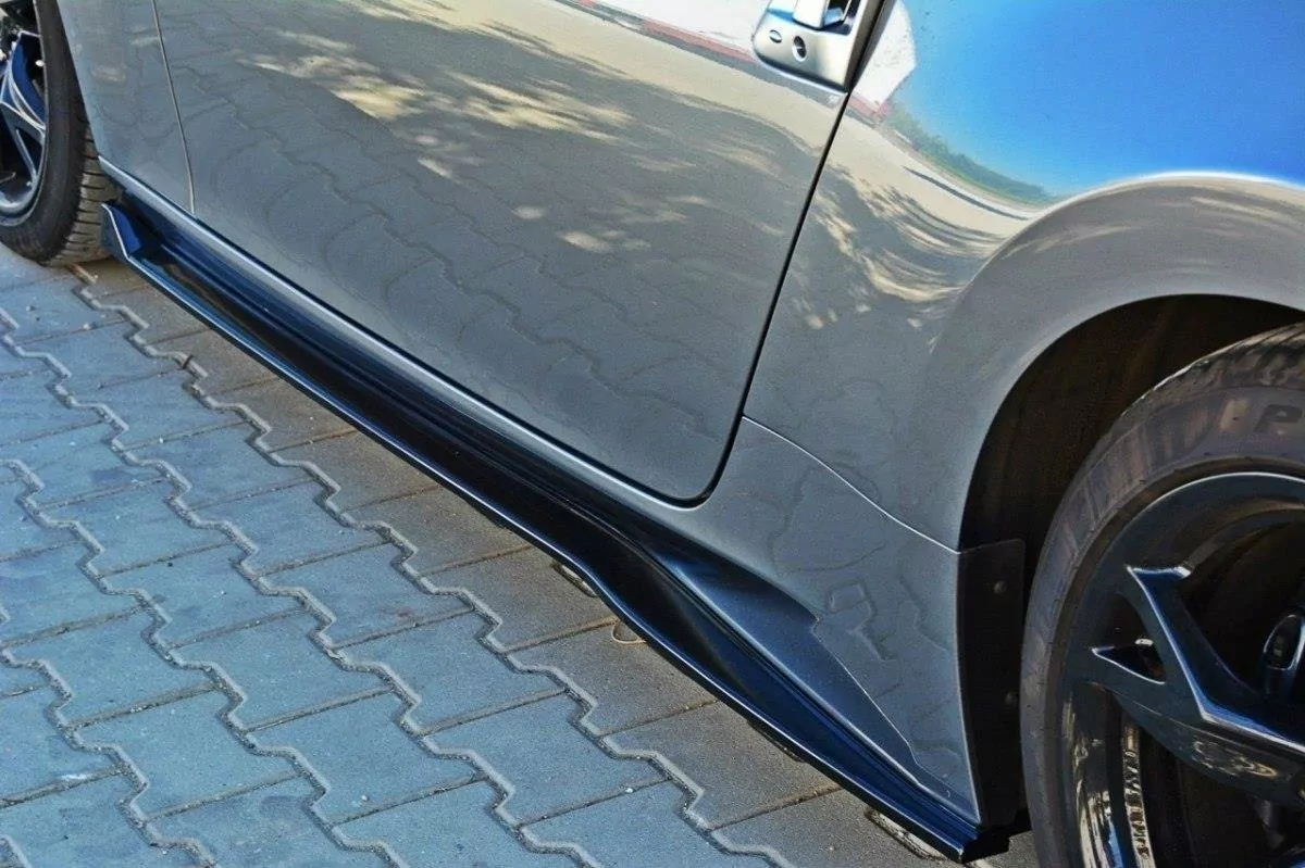 Seitenschweller Ansatz Passend Für Passend Für Nissan 370Z Schwarz Hochglanz Schwarz Hochglanz