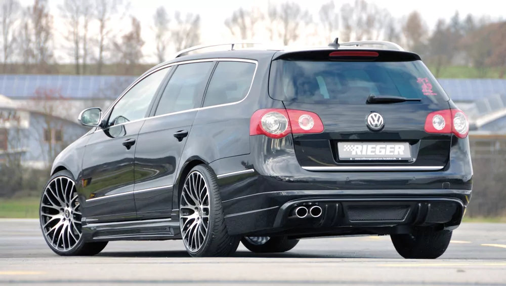 Rieger Seitenschweller links  carbon look für VW Passat (3C) Lim. 08.10- (ab Facelift)