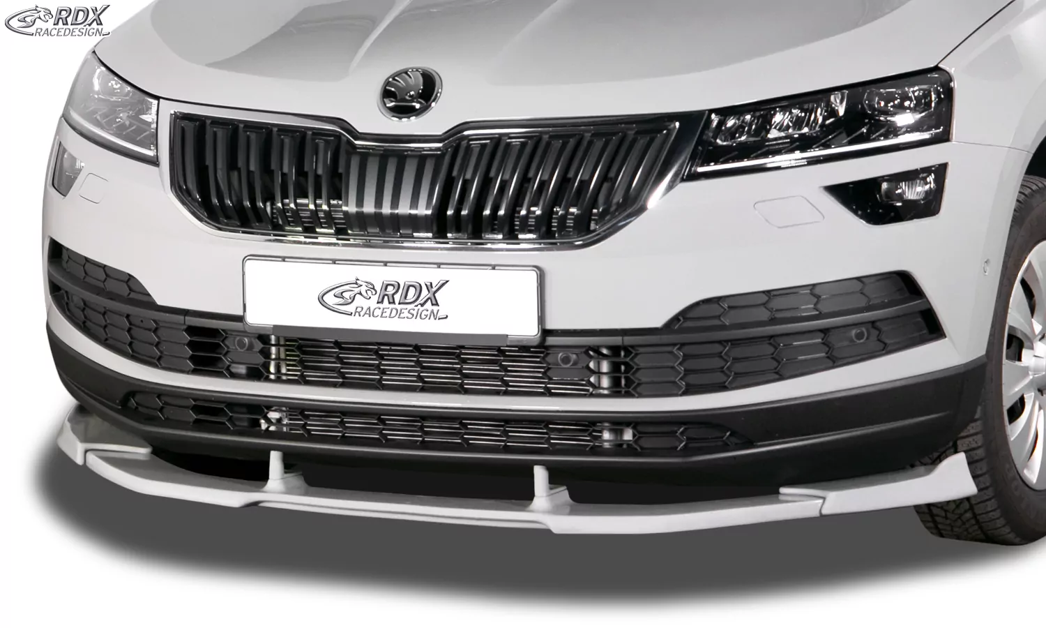 RDX Frontspoiler VARIO-X für SKODA Karoq (NU) 2017+ Frontlippe Front Ansatz Vorne Spoilerlippe