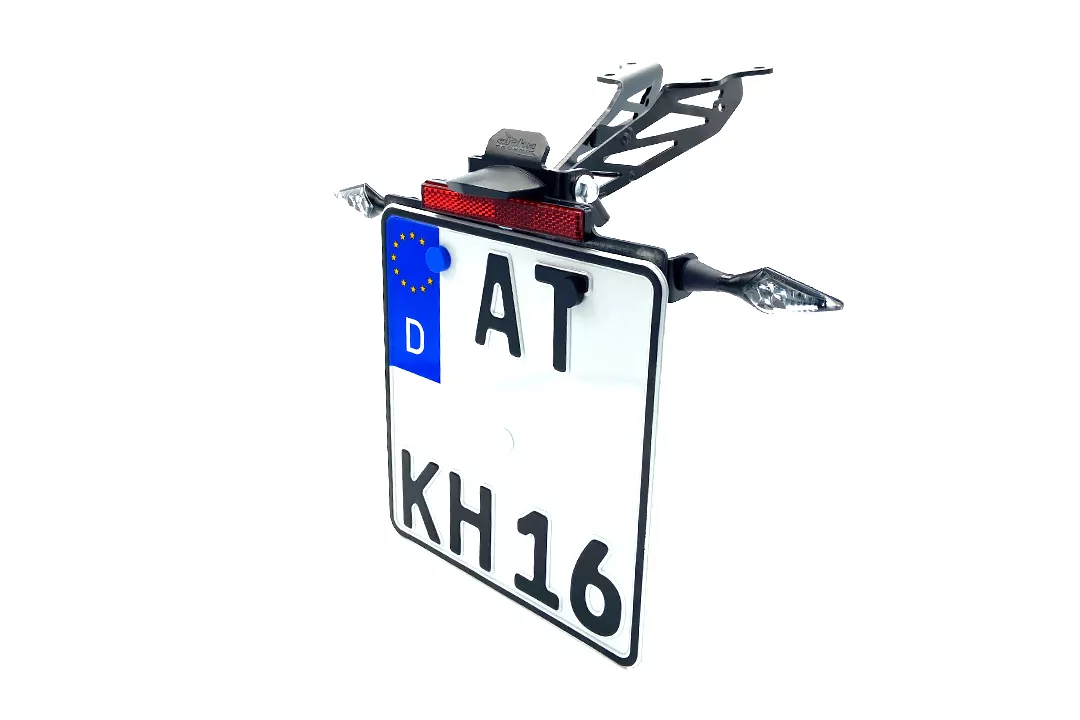 alpha Technik Kennzeichenhalter für Yamaha MT09 / Tracer 900 Typ RN29 / RN43 / RN57 Modelljahr 2015-