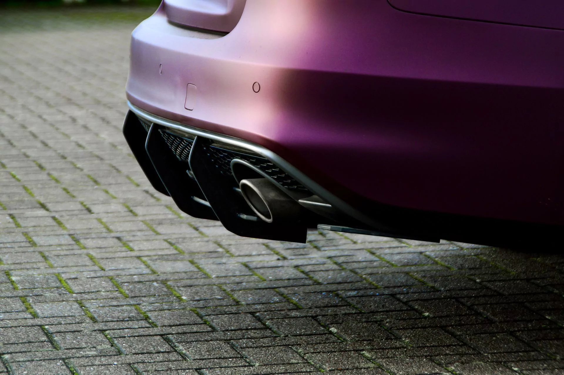 Gefräster Heckansatz aus ABS für Audi A4 + S4 B8 Facelift