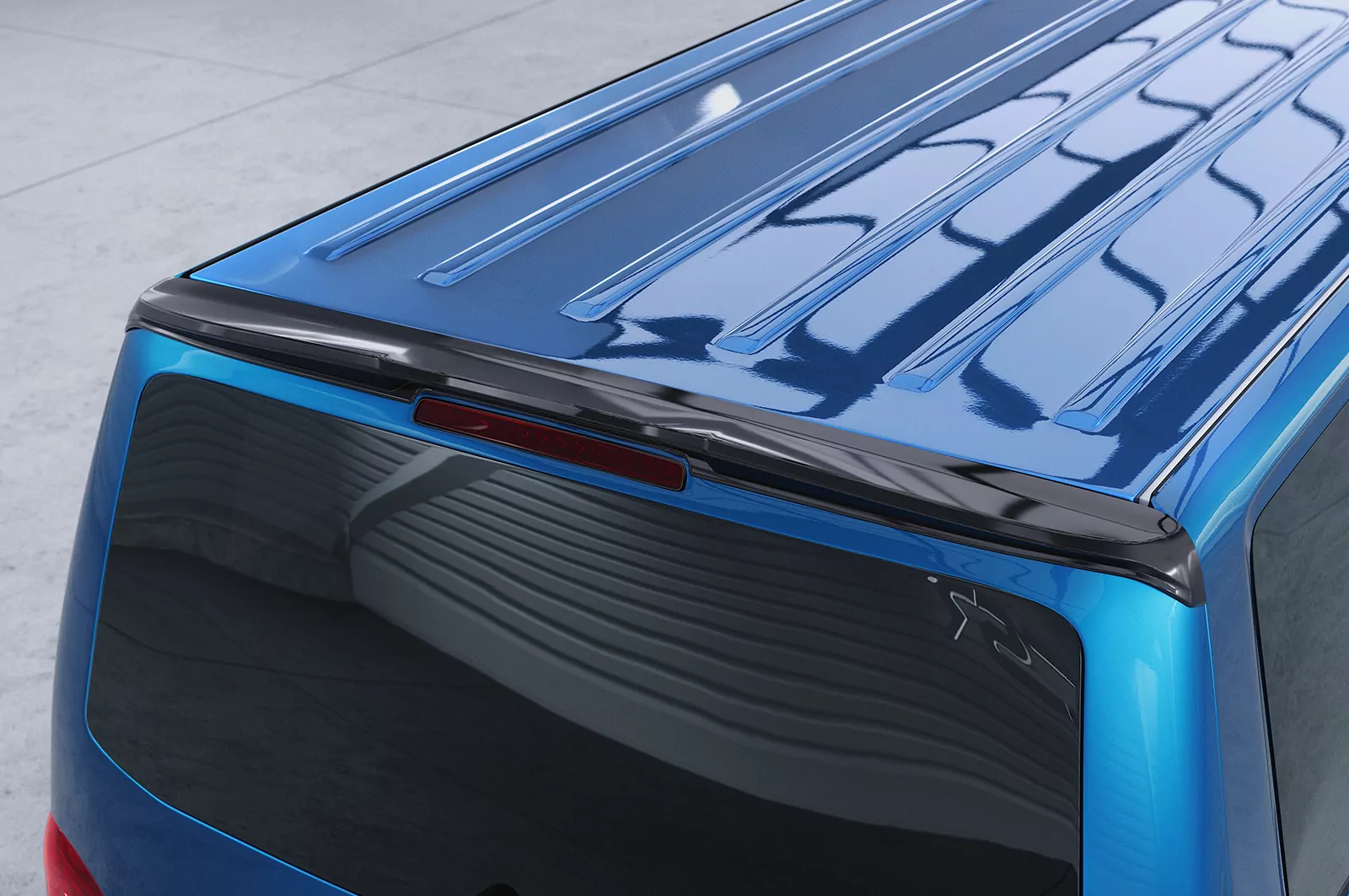 Heckflügel mit ABE für VW T5 HF028 Schwarz Strukturiert