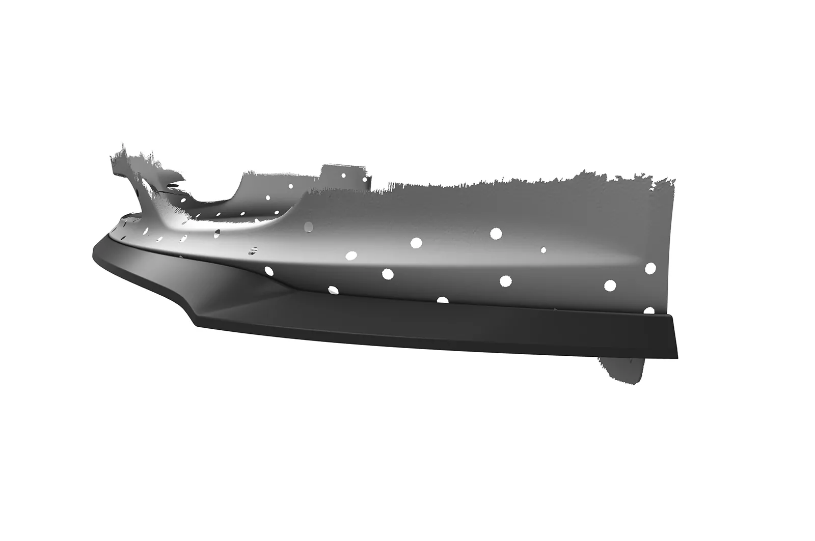 Cup-Spoilerlippe mit ABE für Porsche 987 Boxster CSL725 Schwarz Strukturiert