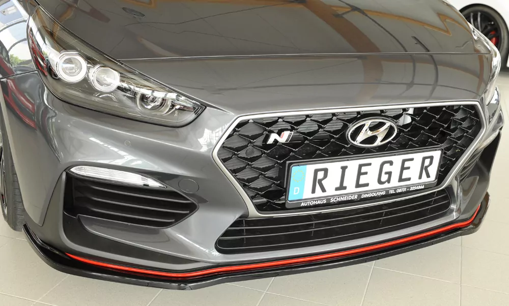 Rieger Spoilerschwert glanz schwarz für Hyundai i30 N  (PDE) 5-tür. (Schrägheck) 07.17-12.20 (bis Facelift)