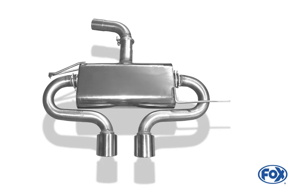 VW Golf V TSI  Endschalldämpfer Ausgang mittig R32-Design - 2x100 Typ 17 mittig