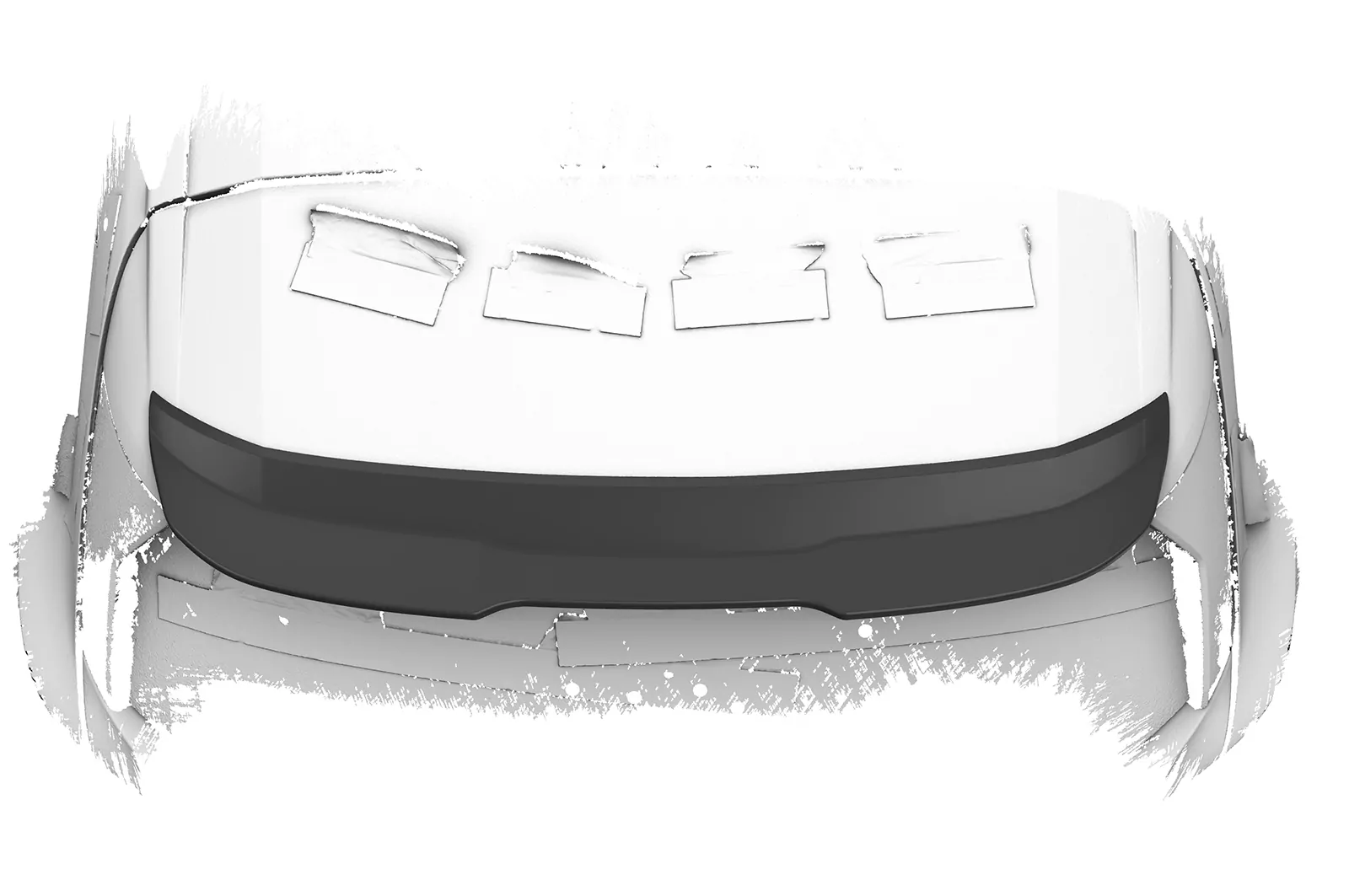 Heckflügel mit ABE für Peugeot 308 (P51) SW HF040 Schwarz Strukturiert