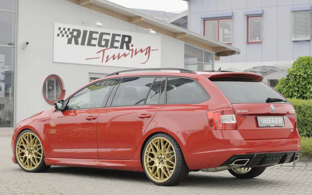 Rieger Seitenschweller für Skoda Octavia (5E) - Lim. 02.17-03.20 (ab Facelift) carbon optik