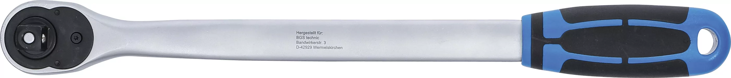 Umschaltknarre | extra lang | Abtrieb Außenvierkant 12,5 mm (1/2") | 380 mm