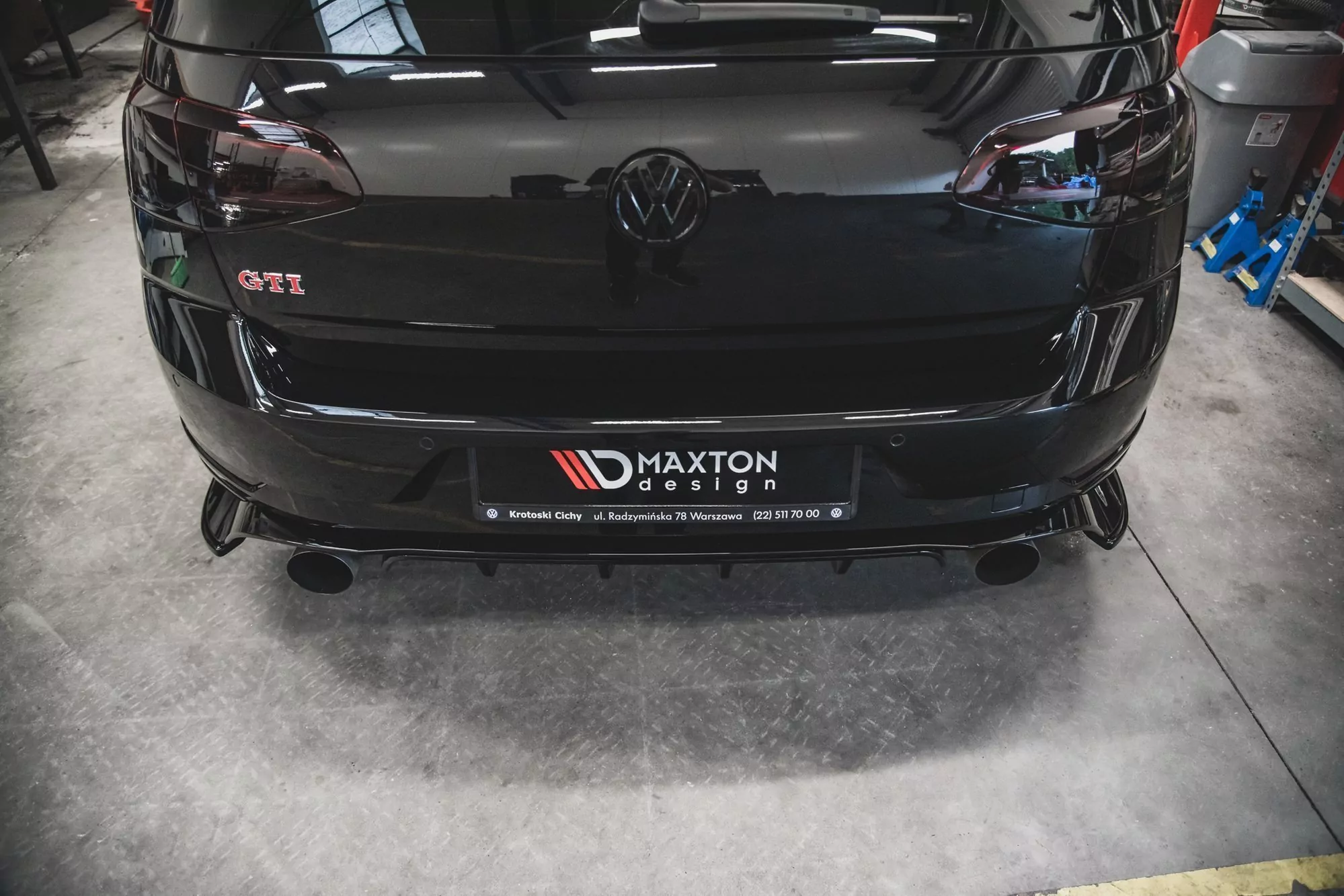 Heck Ansatz Flaps Diffusor Für VW Golf 7 GTI TCR