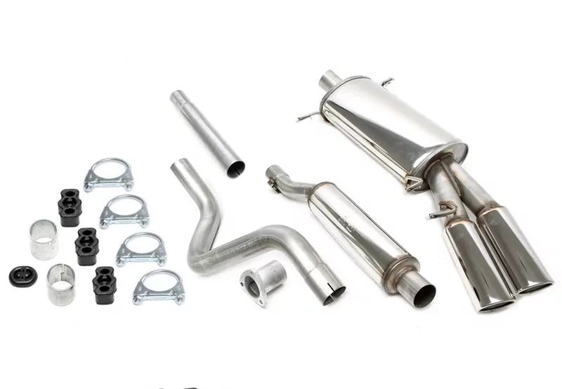 TA Technix Edelstahlanlage 2x70x90mm passend für VW Golf I Cabriolet Typ 155, Scirocco II Typ 53B