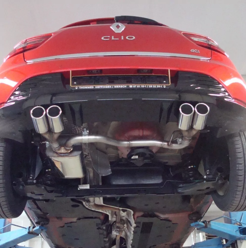 Renault Clio IV  Endschalldämpfer Ausgang rechts/links - 2x76 Typ 16 rechts/links