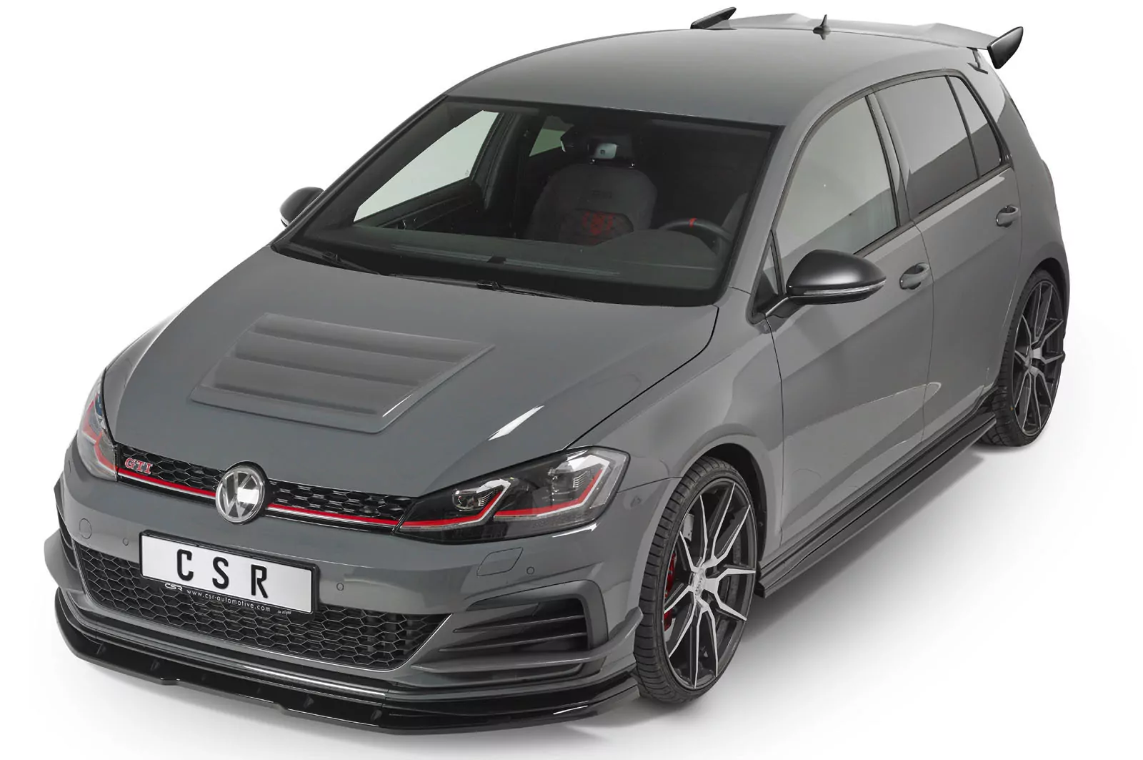 Seitenschweller für VW Golf 7 GTI TCR SS457 Strukturiert (schwarz matt)