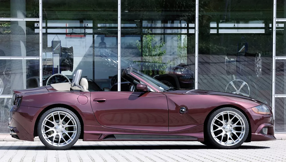 Rieger Spoilerstoßstange für BMW Z4 (E85) - Roadster 02.03-12.05 (bis Facelift) carbon optik