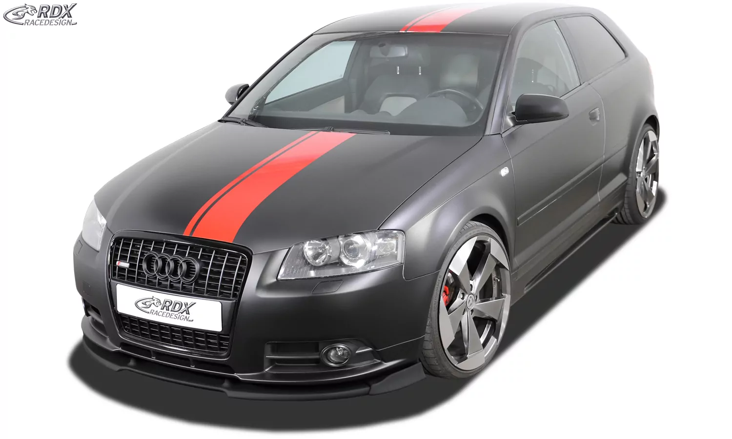RDX Frontspoiler VARIO-X für AUDI A3 8P 2006-2008 S-Line / A3 Sportback -2008 S-Line Frontlippe Front Ansatz Vorne Spoilerlippe