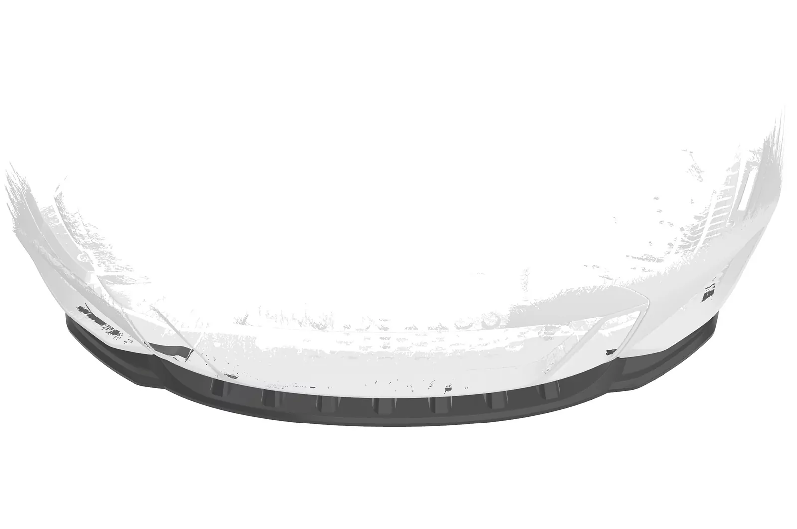 Cup-Spoilerlippe mit ABE für BMW X2 F39 M-Paket CSL574 Schwarz Strukturiert