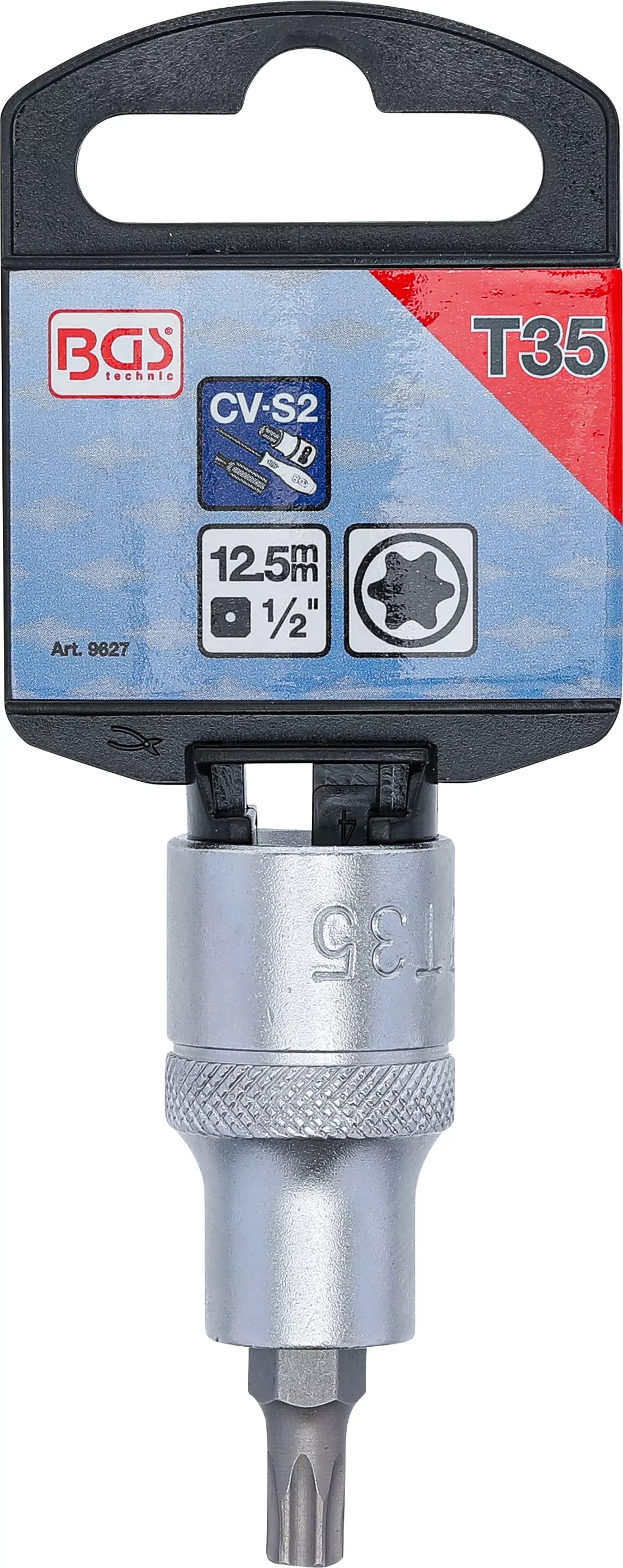 Bit-Einsatz | Länge 55 mm | Antrieb Innenvierkant 12,5 mm (1/2") | T-Profil (für Torx) T35