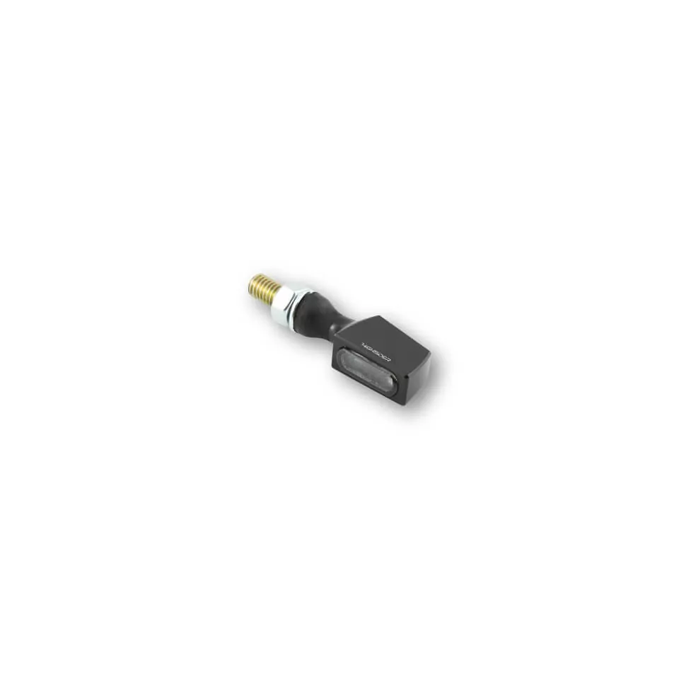 HIGHSIDER Pro Surface LED Blinker Gehäuse Schwarz / Linse Rauchgrau (Paar), Vorn & Hinten