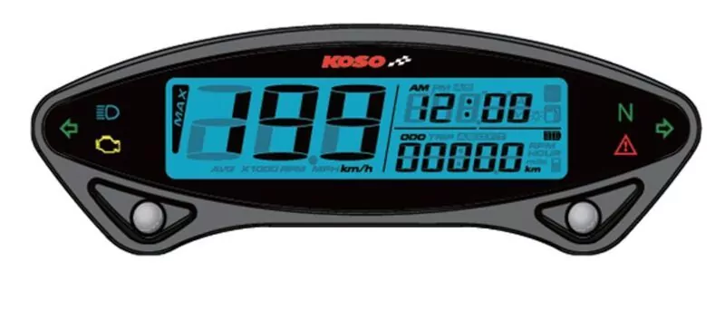 KOSO Digitaler Tachometer, DB EX-02 mit ABE