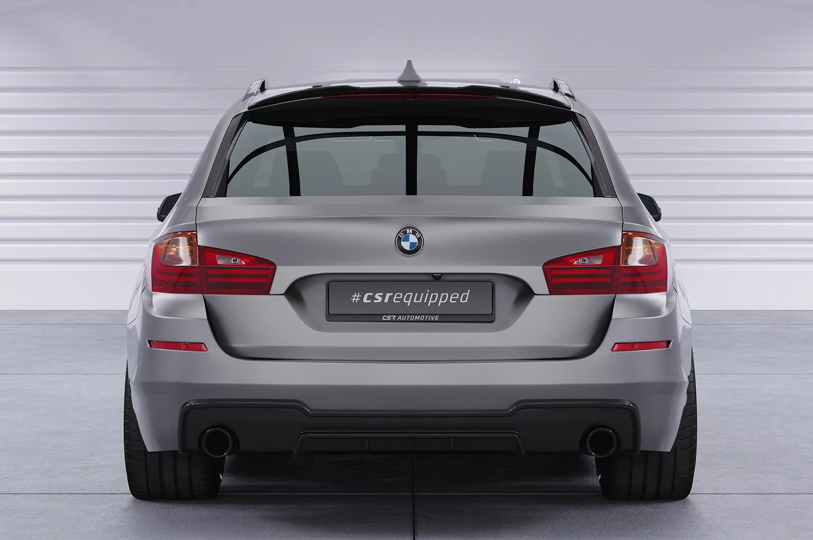 Heckflügel mit ABE für BMW 5er F11 Touring HF098 Schwarz Strukturiert