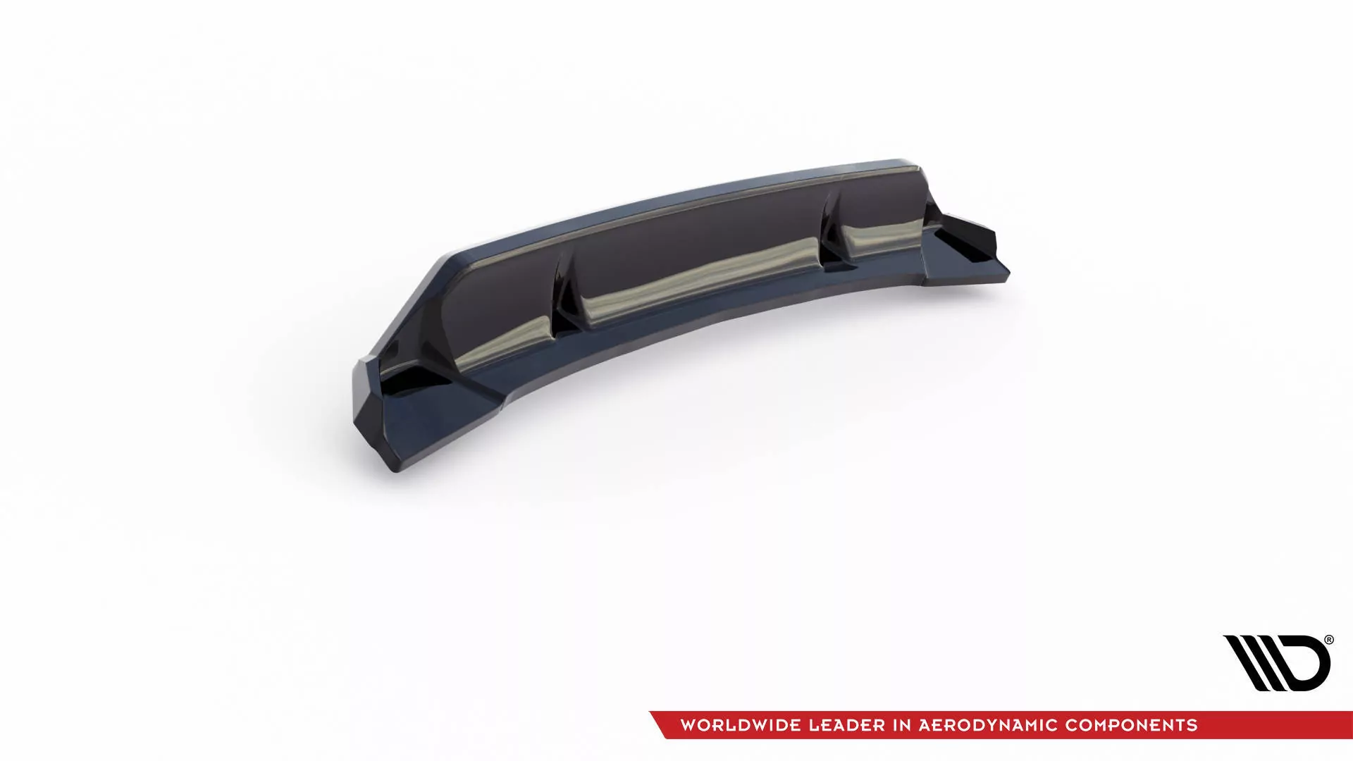 Hinten Splitter (mit Einem Vertikalem Balken) BMW X3 M-Paket G01 Facelift Schwarz Hochglanz