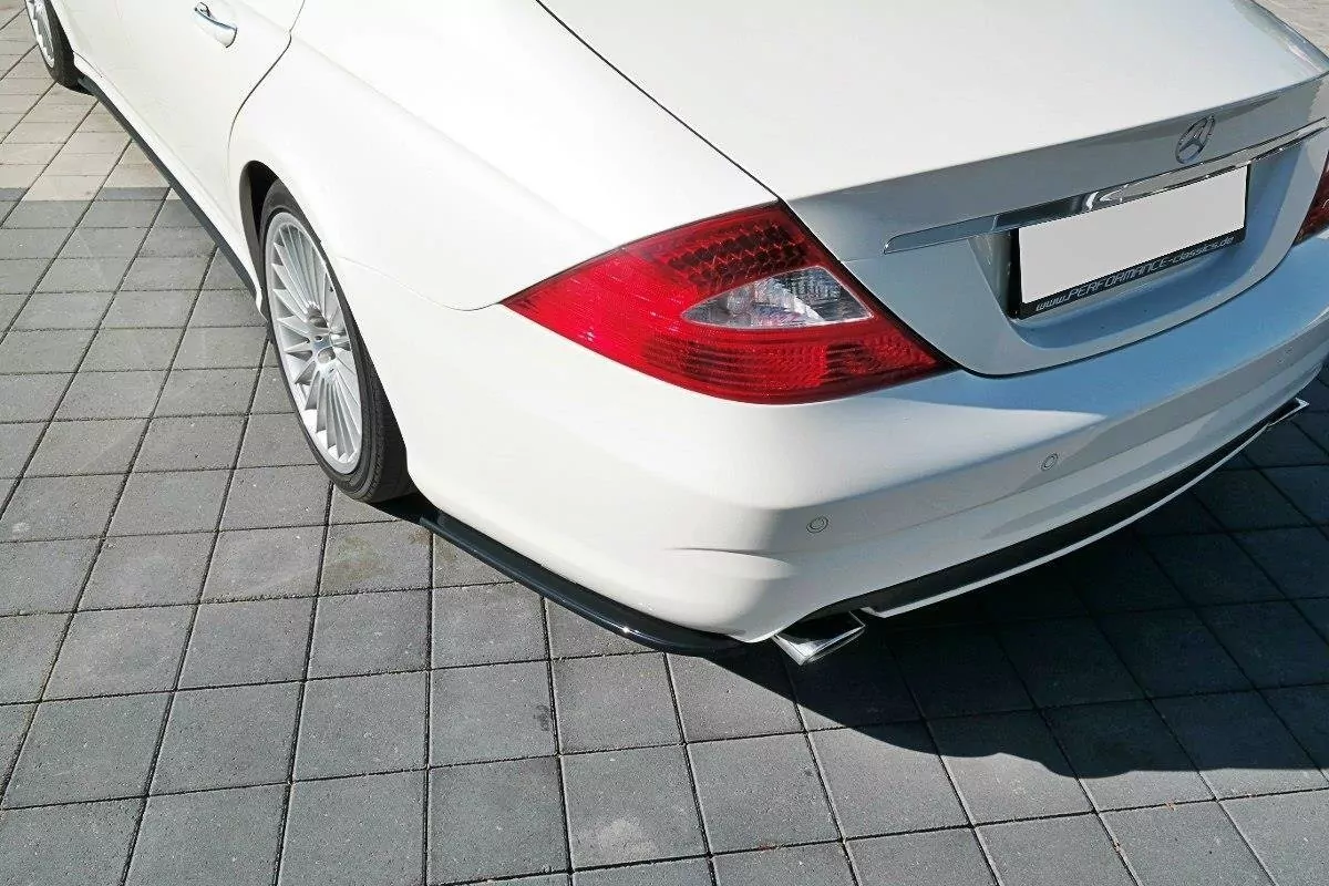 Heck Ansatz Flaps Diffusor Passend Für Diffusor Passend Für Mercedes CLS C219 55AMG Schwarz Hochglanz Schwarz Hochglanz