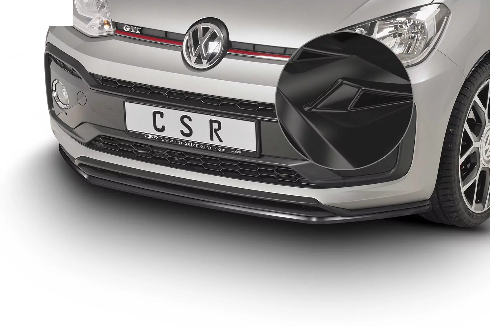 Cup-Spoilerlippe mit ABE für VW up! GTI Glossy (schwarz hochglanz)