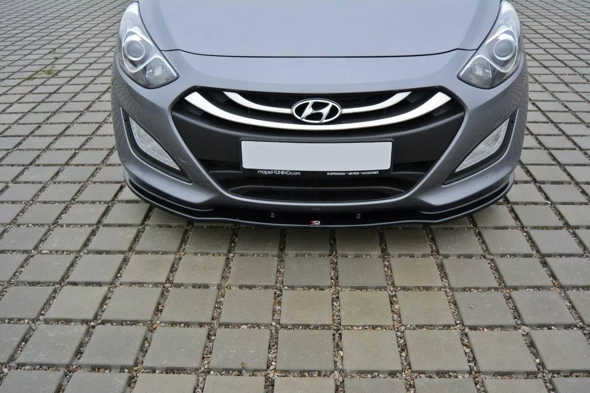 Front Ansatz Passend Für Passend Für Hyundai I30 Mk.2 Schwarz Hochglanz Schwarz Hochglanz