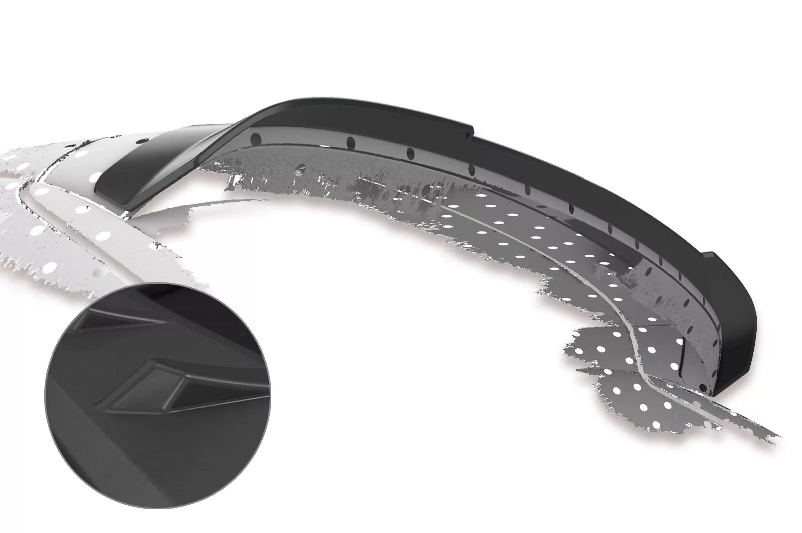 Heckflügel mit ABE für Audi Q7 4L Lackierfreundlich (schwarz matt)