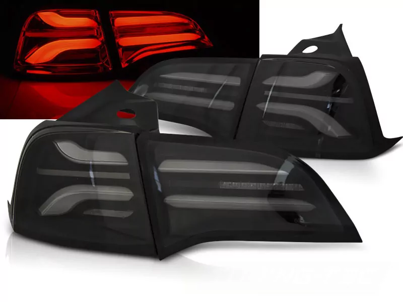 Led Bar Tail Lights Smoke Black Fits Tesla Model 3 17-23/ Model Y