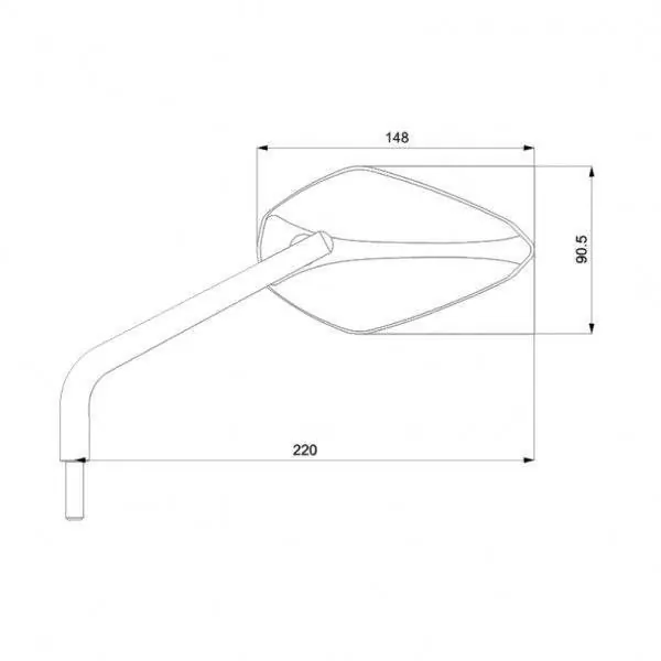 Barracuda universal Rückspiegel X-Version
