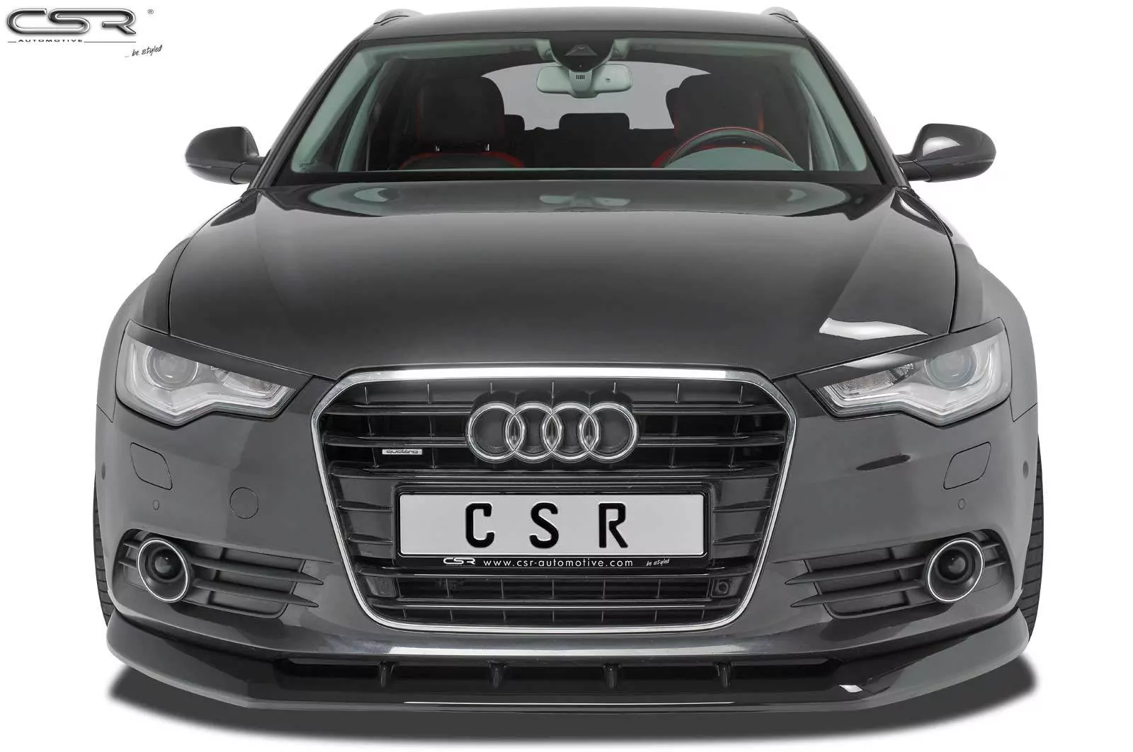Scheinwerferblenden Glossy für Audi A6 4G C7 Xenon Glossy (schwarz hochglanz)