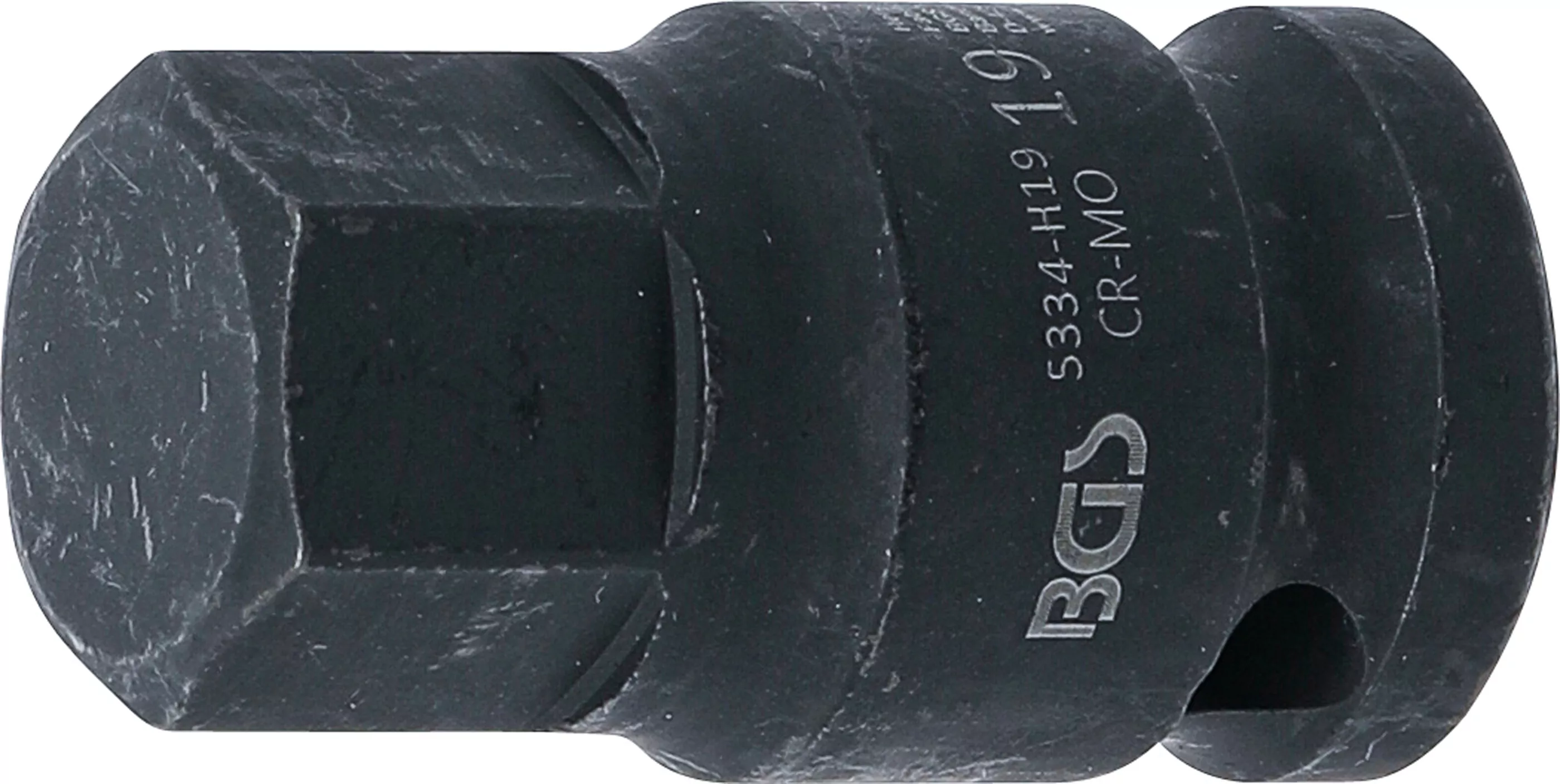 Kraft-Bit-Einsatz | Länge 42 mm | Antrieb Innenvierkant 12,5 mm (1/2") | Innensechskant 19 mm