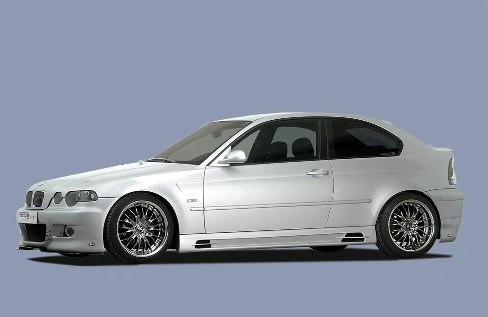 Rieger Spoilerstoßstange für BMW 3er E46 - Compact 02.02- (ab Facelift) carbon optik