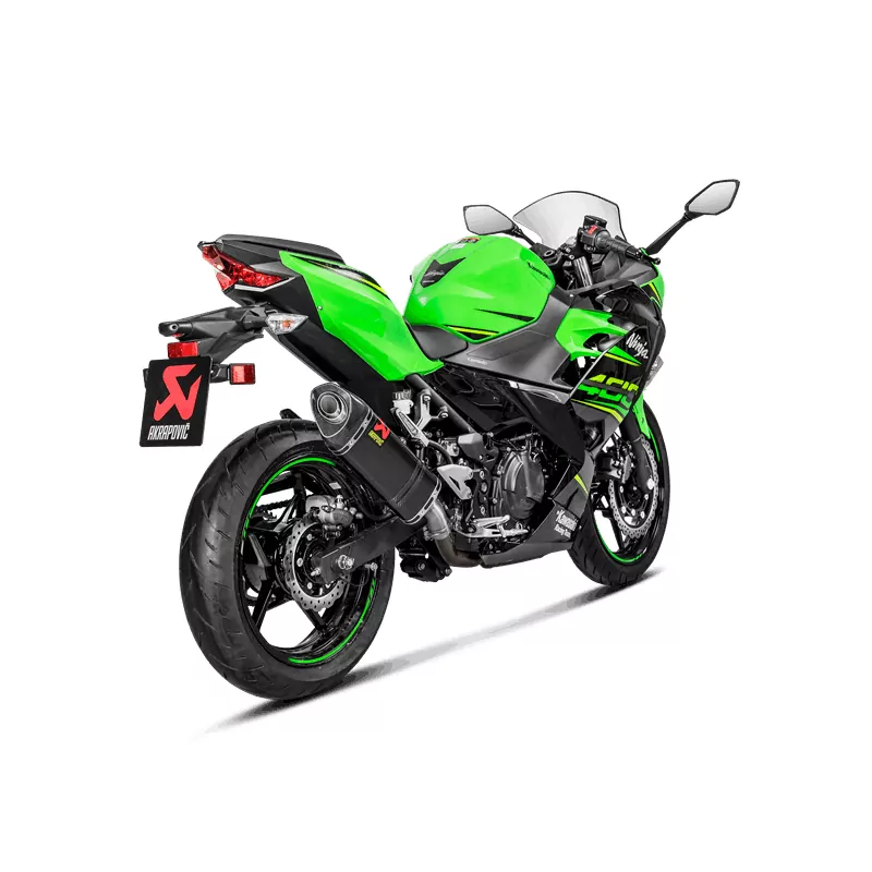 Akrapovic Slip-On Line (Carbon) Auspuff für Kawasaki Ninja 400 2018- Ninja 250 2018-2019 Z400 2019-