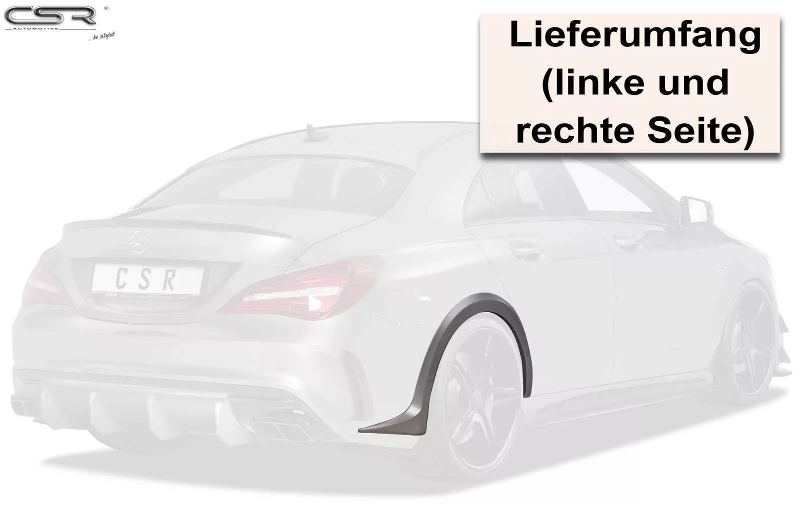 Kotflügelverbreiterung hinten für Mercedes Benz CLA C117 X117 VB014