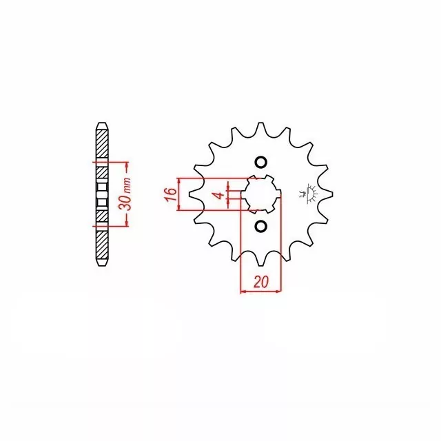 Ritzel 13 Zähne Teilung 428