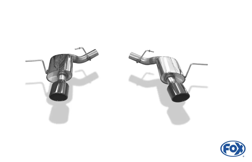 Jeep Grand Cherokee WK II - 6,4l SRT8 bis 2014 Endschalldämpfer rechts/links - 129x106 Typ 44 rechts/links SCHWARZ glänzend emalliert