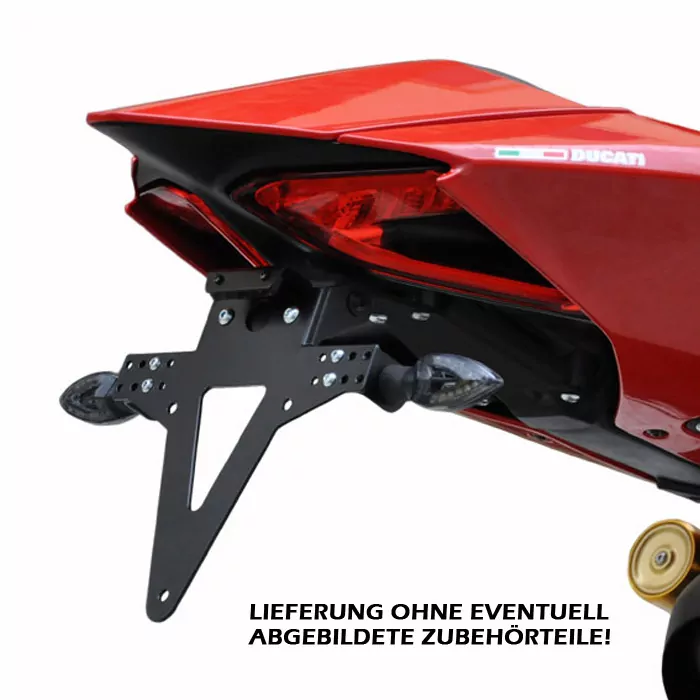 Kennzeichenhalter | DUCATI Panigale 899/ 959/1199 1299,R/S -18 | verstellbar | inkl. Reflektorhalter