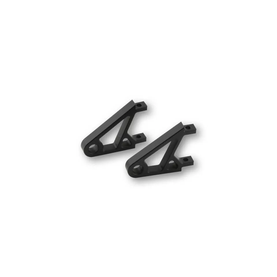 HIGHSIDER CNC Aluminium Lamp Holder XS, Black Anodized, (Pair)