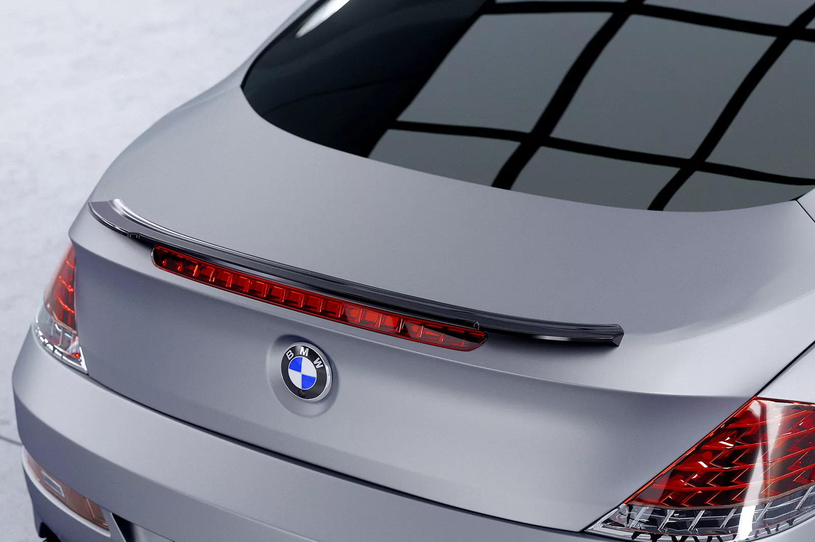 Heckflügel mit ABE für BMW 6er E63/E64 HF649 Strukturiert (schwarz matt)