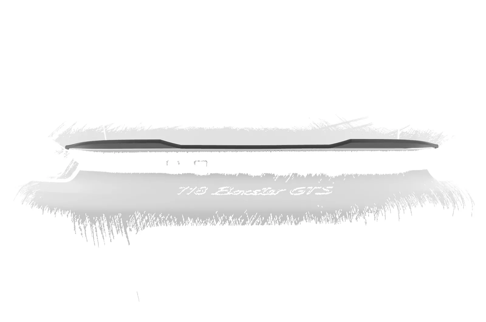 Heckflügel mit ABE für Porsche 718 Boxster (Typ 982) HF940 Schwarz Strukturiert